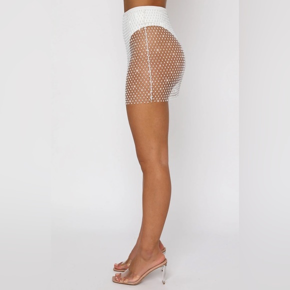 Feel the Beat Mini Skirt White - Picture 6 of 13